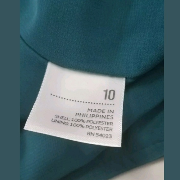 Old Navy Skirt Size 10 100% Polyester Turquoise - Picture 5 of 5